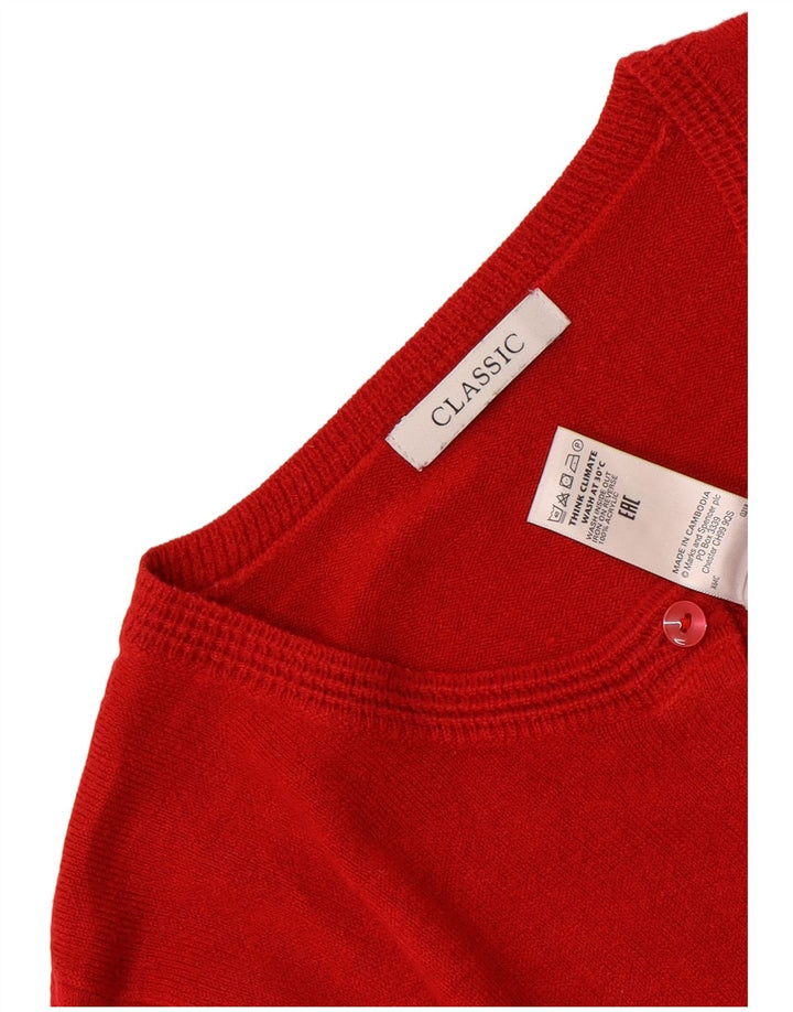 Marks & Spencer ženski džemper klasičnog kroja UK 12 srednje crvene boje