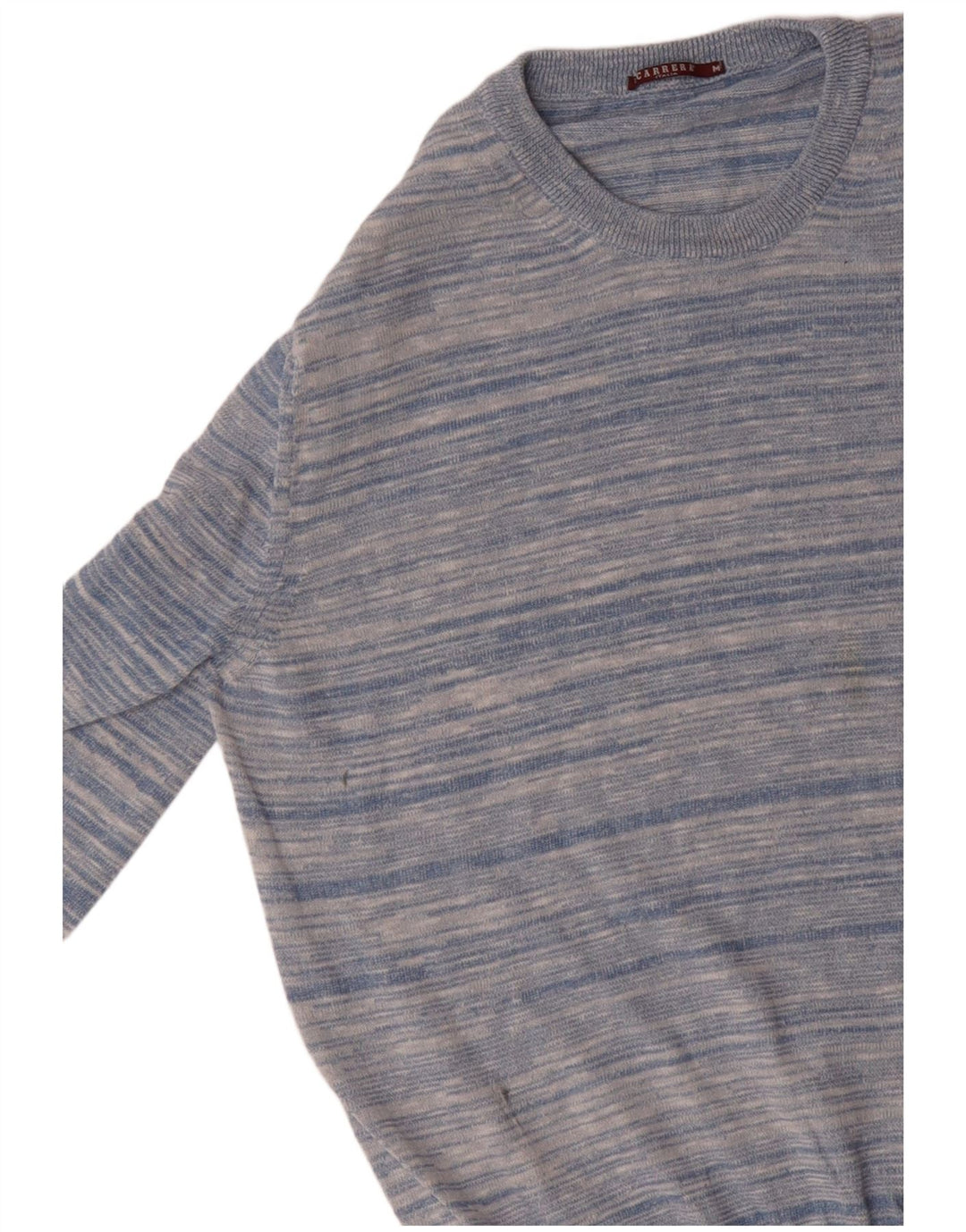 CARRERA muški džemper s okruglim izrezom, pamuk na srednje plave pruge