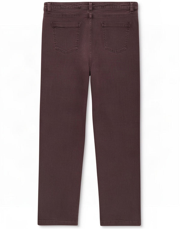 Ženske ravne traperice Marks & Spencer UK 22 3XL W42 L28 Smeđi pamuk