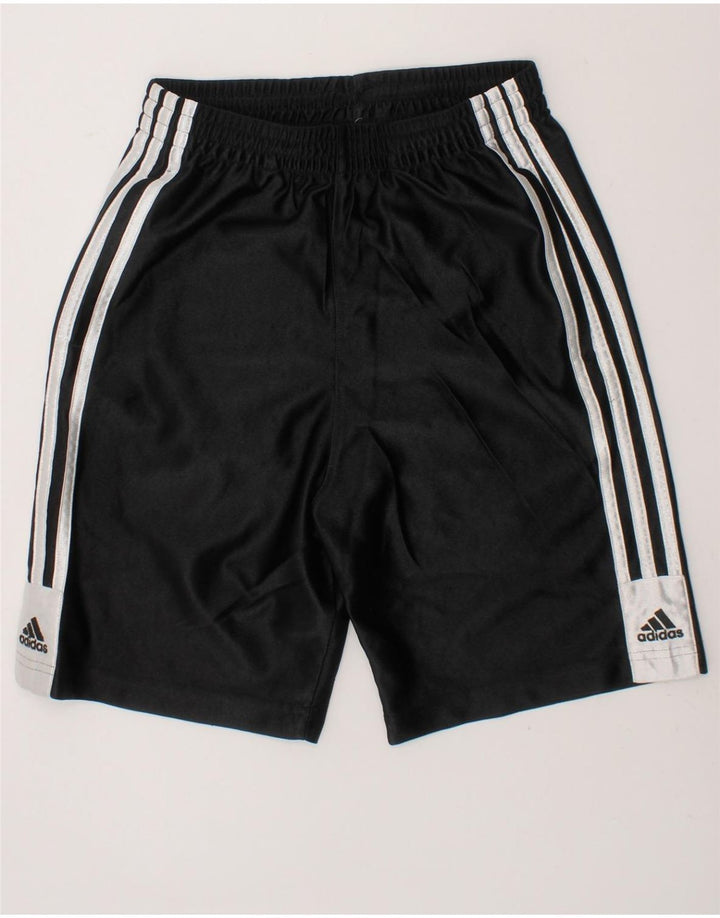 ADIDAS Boys Sport Shorts 9-10 Years  Black Polyester Vintage Adidas and Second-Hand Adidas from Messina Hembry 
