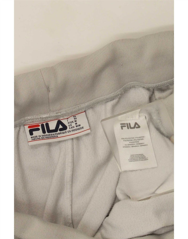 Fila muške trenirke od velura, hlače za trčanje, srednje sivi pjegavi poliester