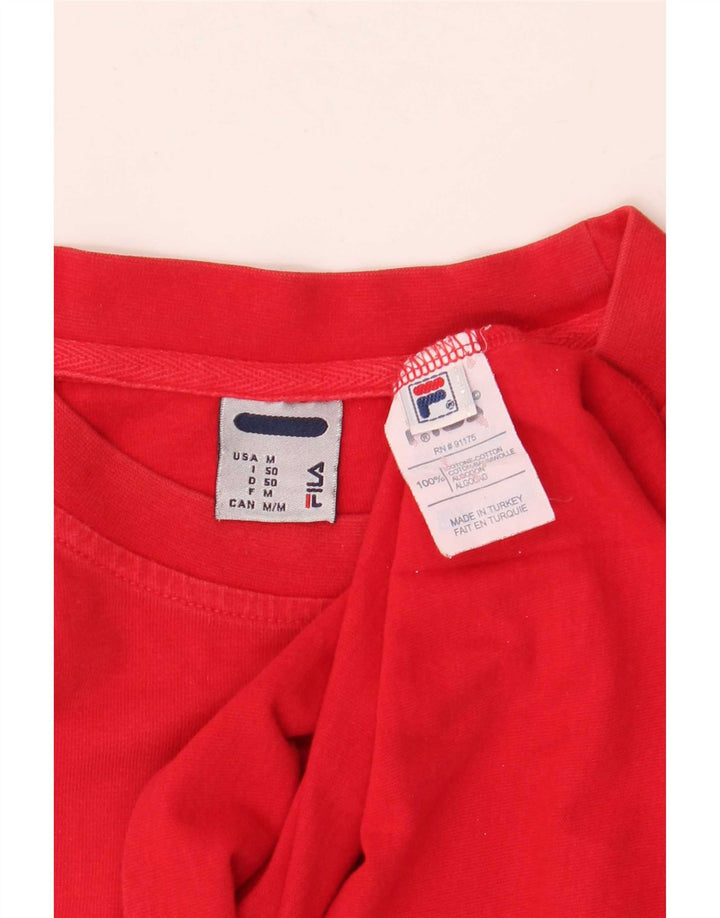 Fila muška majica kratkih rukava IT 50 srednji crveni pamuk