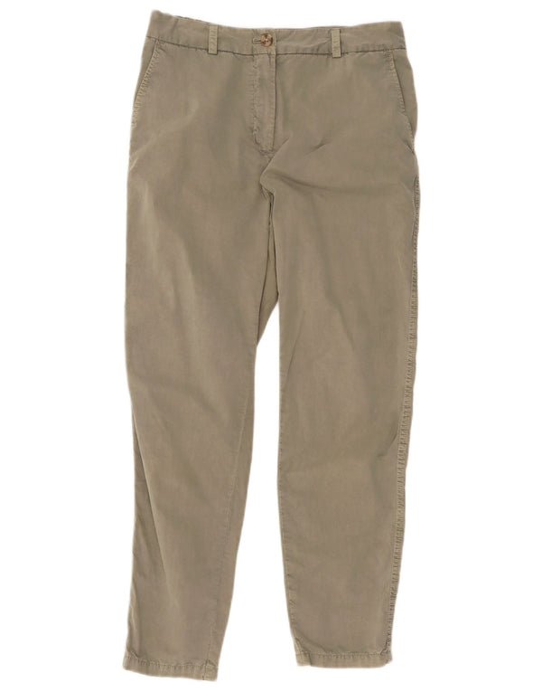 Marks & Spencer ženske uske chino hlače UK 10 male W30 L27 Kaki pamuk