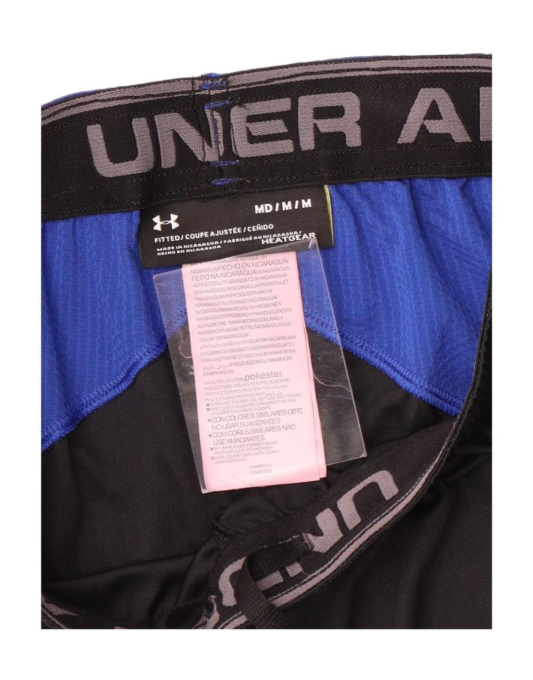 Under Armour muške sportske kratke hlače Heat Gear srednje crne boje od poliestera