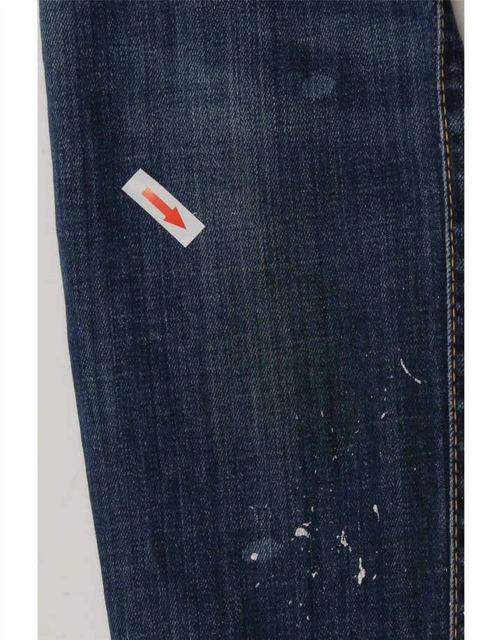 Dsquared2 Ženske uske traperice IT 42 Medium W30 L27 na plave točkice