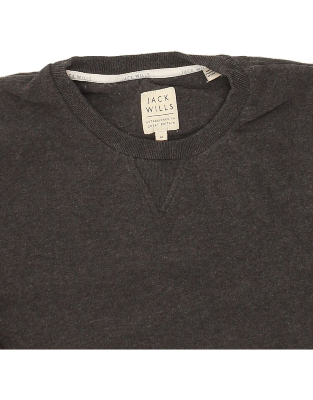 JACK WILLS Mens Sweatshirt Jumper Medium Grey Cotton Vintage Jack Wills and Second-Hand Jack Wills from Messina Hembry 