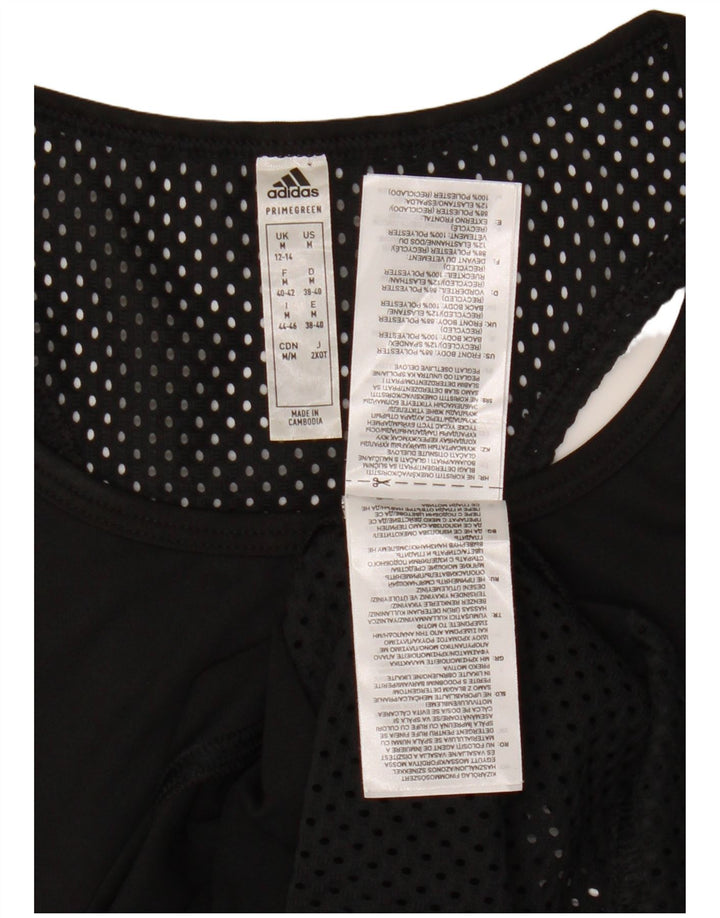 ADIDAS ženski grafički prsluk UK 12/14 srednji crni poliester