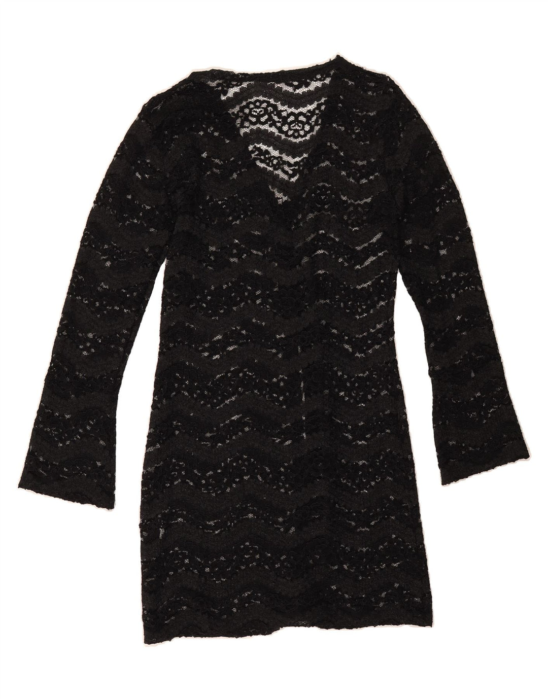 CLOCK HOUSE Womens Longline Cardigan Top UK 10 Small Black Vintage CLOCK HOUSE and Second-Hand CLOCK HOUSE from Messina Hembry 