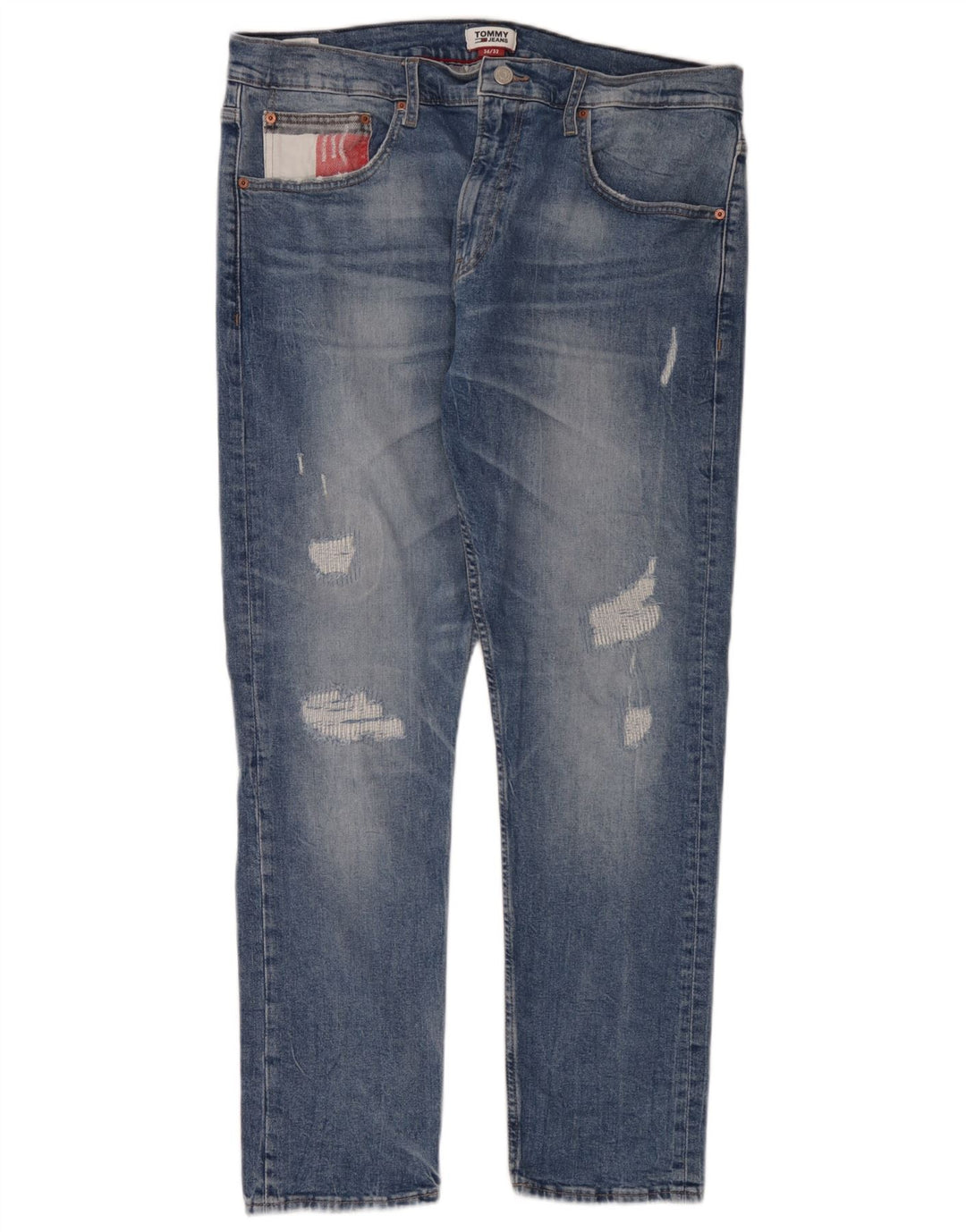 Muške uske traperice Tommy Hilfiger, W36 L32, plavi pamuk