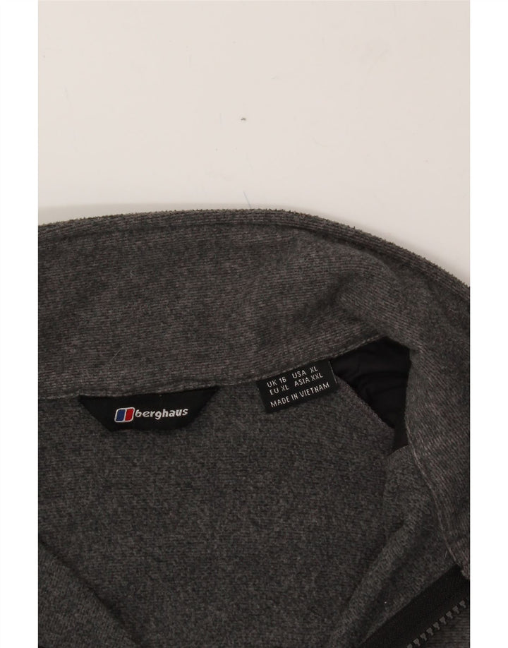 BERGHAUS Womens Tracksuit Top Jacket UK 16 Large  Grey Vintage Berghaus and Second-Hand Berghaus from Messina Hembry 