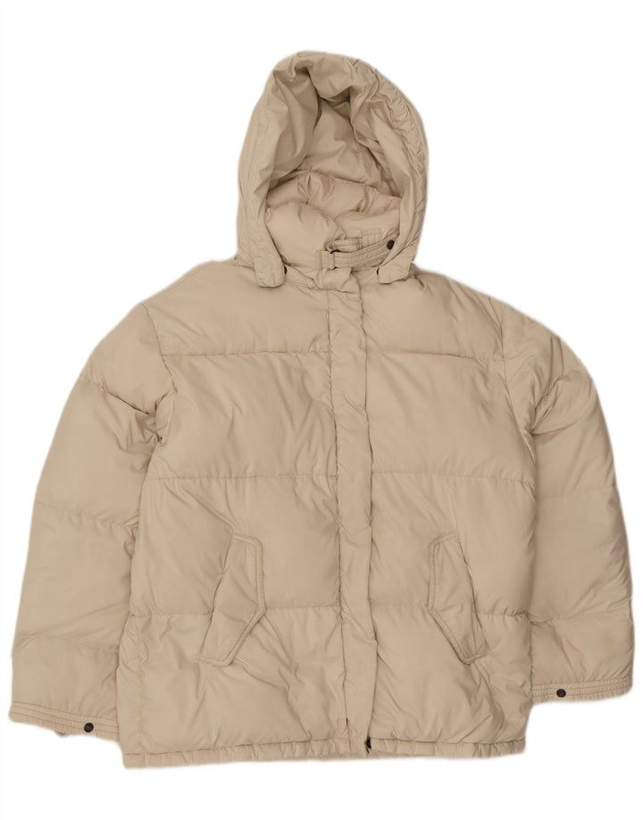 Ženska podstavljena jakna s kapuljačom Ciesse Piumini IT 46 Large Off White Poliester