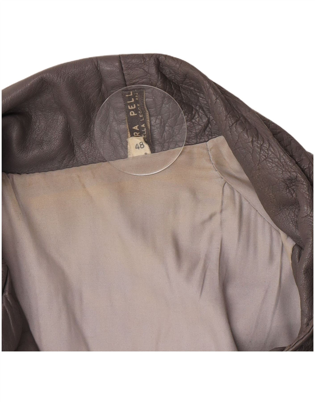 Vintage muška kožna jakna IT 48 Srednje siva koža