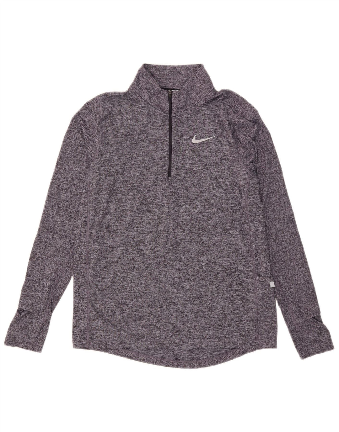 Nike Ženska Dri Fit Pulover Trenirka Top UK 10 Small Grey Flected
