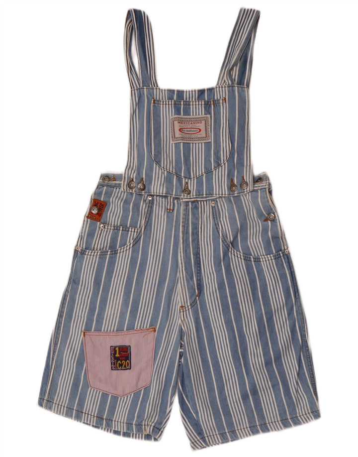 Vintage ženske kratke hlače Dungarees W28 srednje plave pruge