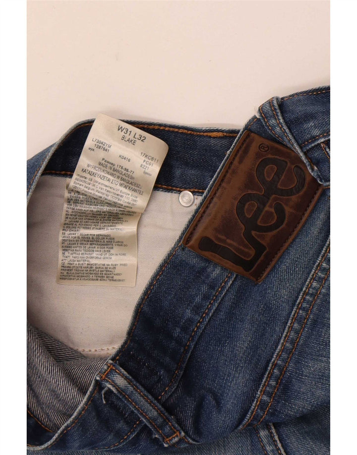 Lee Mens Blake Straight Jeans W31 L32 Plavi pamuk