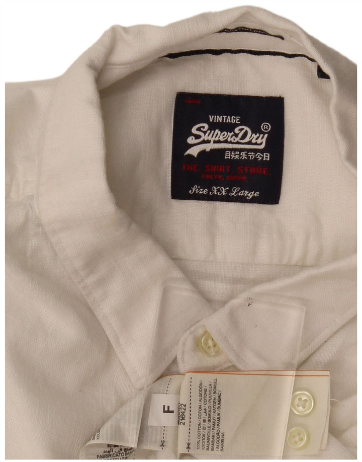Superdry muška košulja 2XL bijeli pamuk