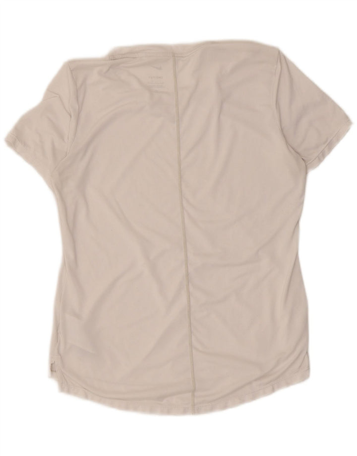Nike Ženska majica kratkih rukava Dri Fit UK 10 Mali bijeli poliester