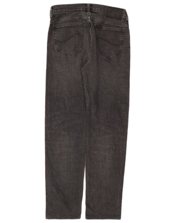 Lee Mens Rider Straight Jeans W28 L28 Sivi pamuk