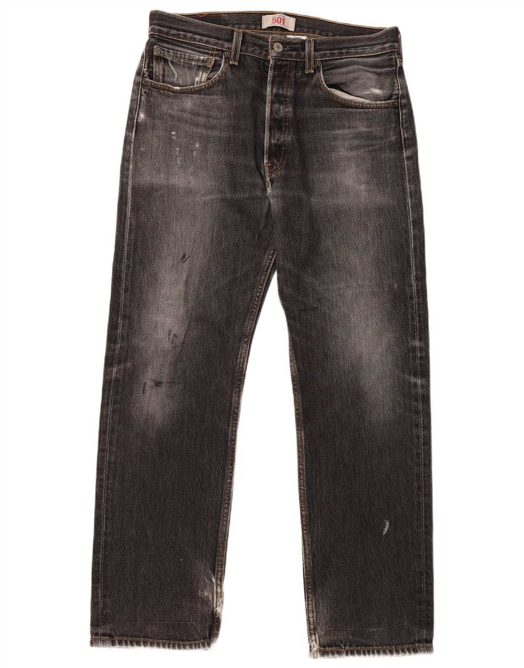 LEVI'S muške 501 ravne traperice W32 L32 crni pamuk