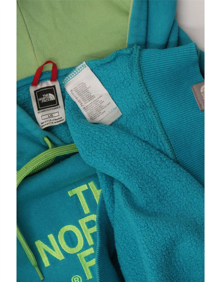 THE NORTH FACE Ženska majica s kapuljačom s kapuljačom UK 16 Large Blue Cotton