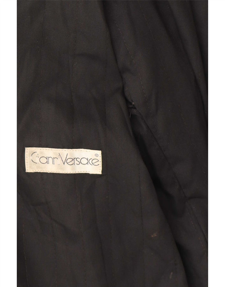 Gianni Versace ženska kožna jakna UK 18 XL crna koža