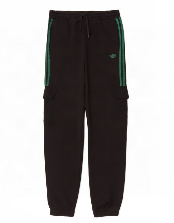 Adidas Ženske Cargo Trenirke Hlače Joggers UK 14 Srednji crni pamuk