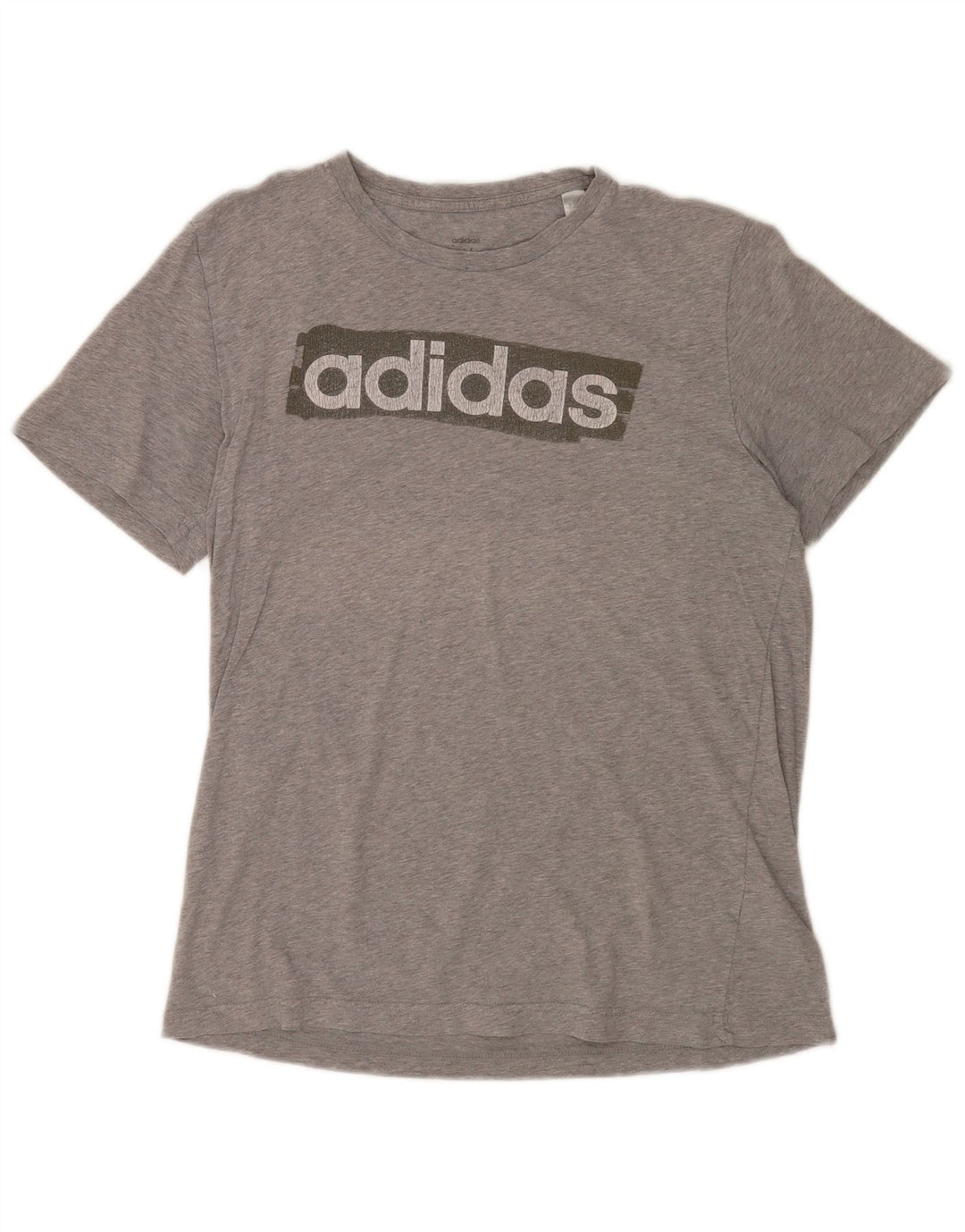 Adidas muška majica s grafičkim motivima, srednje sivi pamuk