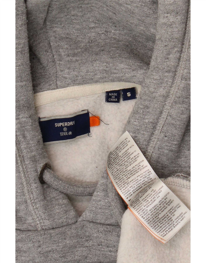 Superdry muška majica s kapuljačom Mali sivi flekasti pamuk