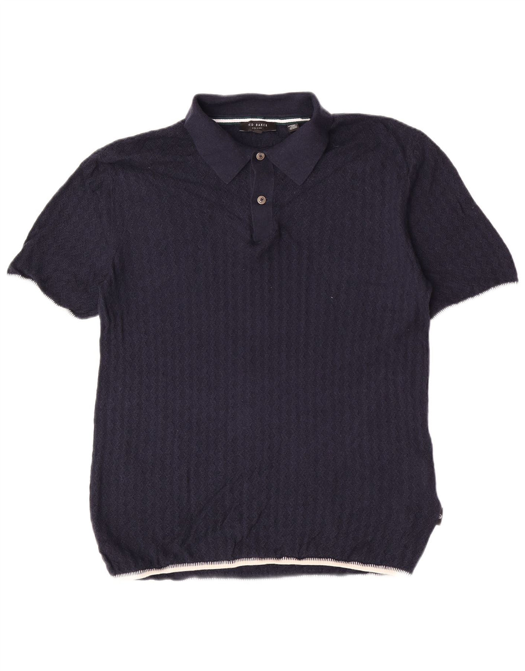Muški džemper s polo ovratnikom Ted Baker, veličina 3, srednje tamnoplavi