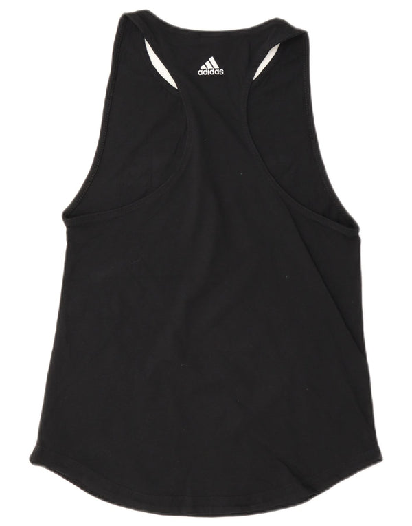 Adidas ženski grafički prsluk UK 8/10 mali crni pamuk