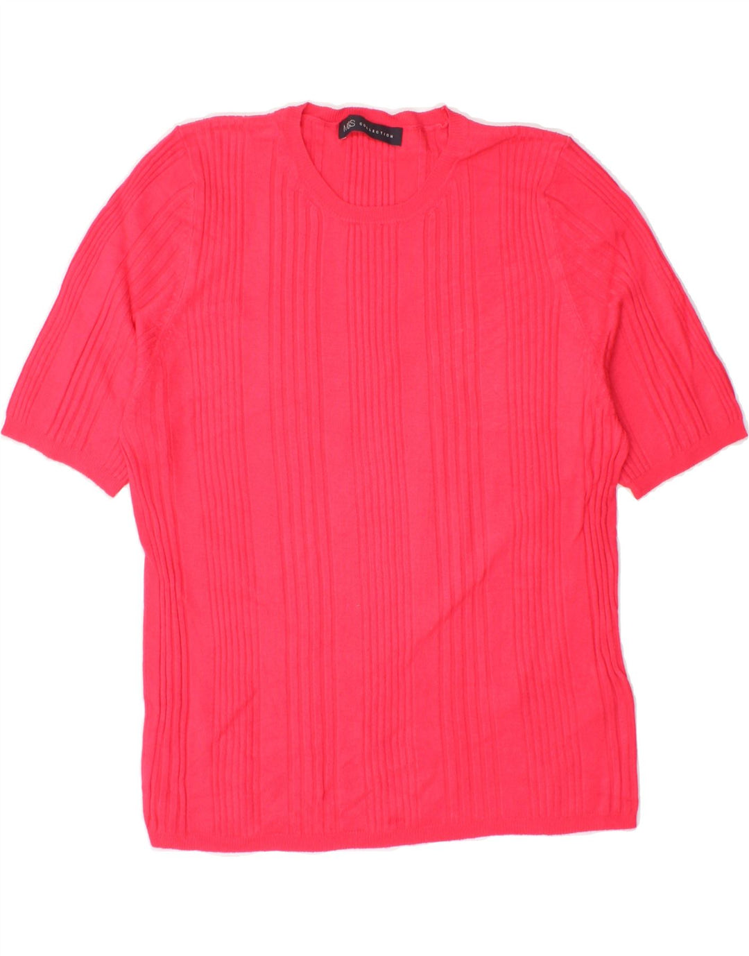 MARKS & SPENCER Womens Crew Neck Jumper Sweater UK 16 Large Pink Vintage Marks & Spencer and Second-Hand Marks & Spencer from Messina Hembry 
