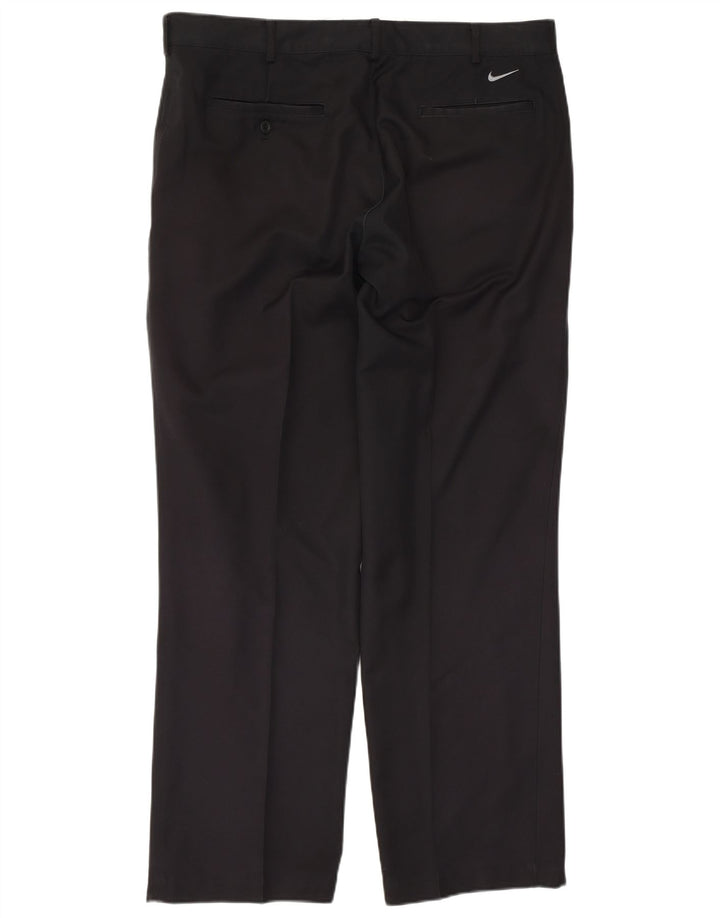 NIKE muške Dri Fit Ravne Chino hlače W36 L32 crni poliester