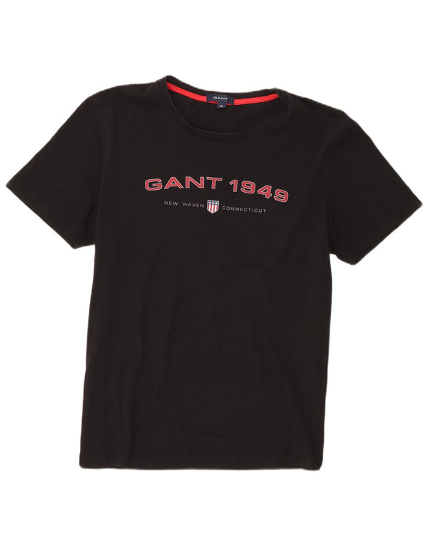 Gant muška majica s grafičkim motivima 2XL crni pamuk