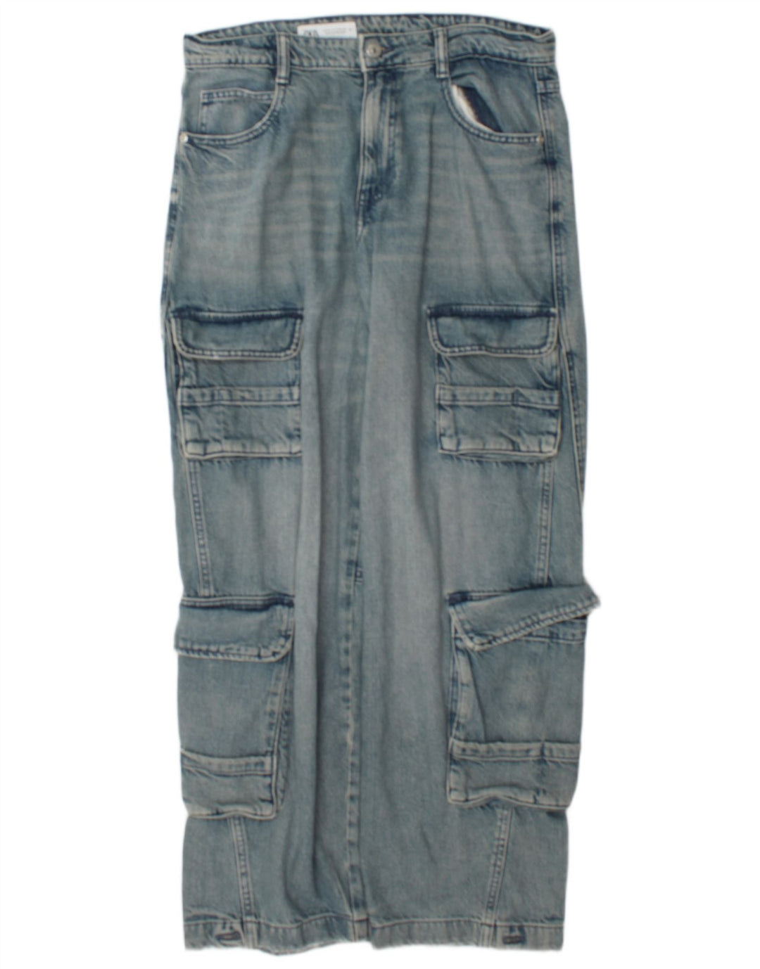 Zara ženske Cargo ravne traperice EU 38 male W28 L31 plave