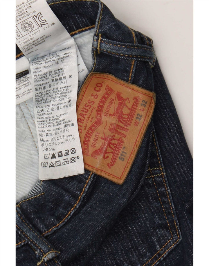 Levi's muške 511 uske traperice W32 L32 tamnoplavi pamuk