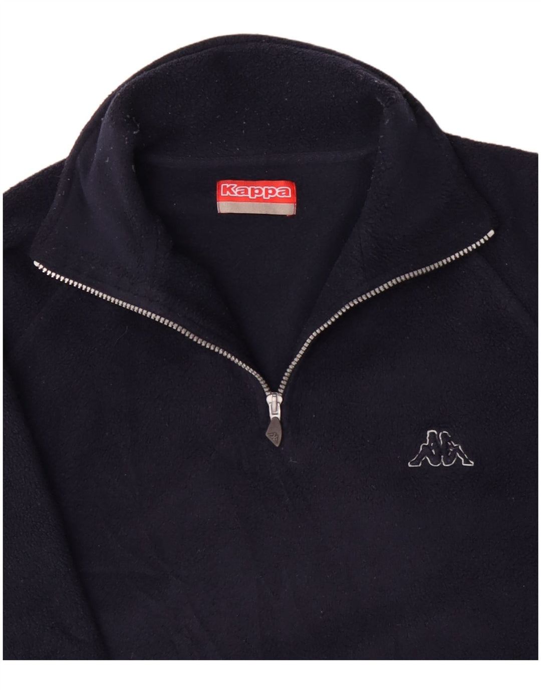 Kappa muški džemper od flisa s patentnim izrezom, veliki tamnoplavi poliester