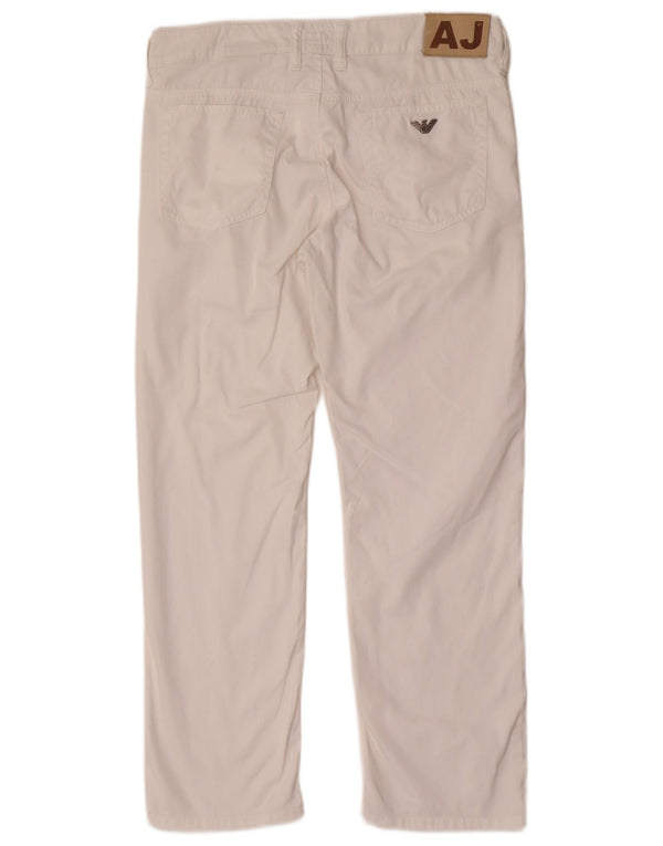 Ravne traperice Armani Junior Girls 14-15 Years W32 L27 Bijeli pamuk