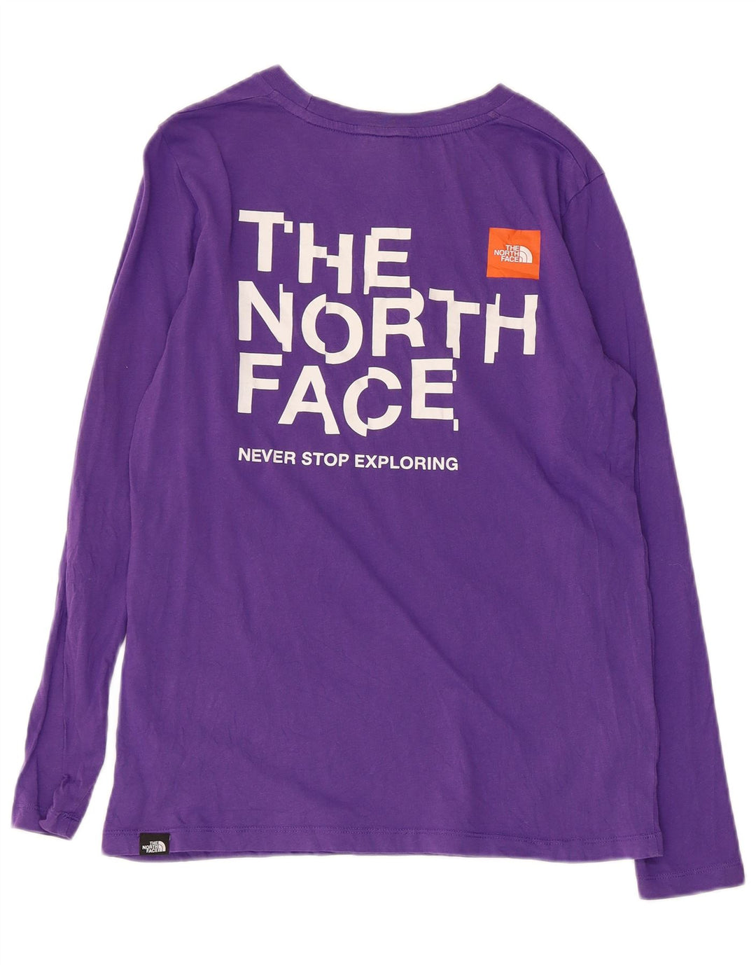 THE NORTH FACE Ženska majica dugih rukava s grafikama UK 10 Mala ljubičasta pamuk