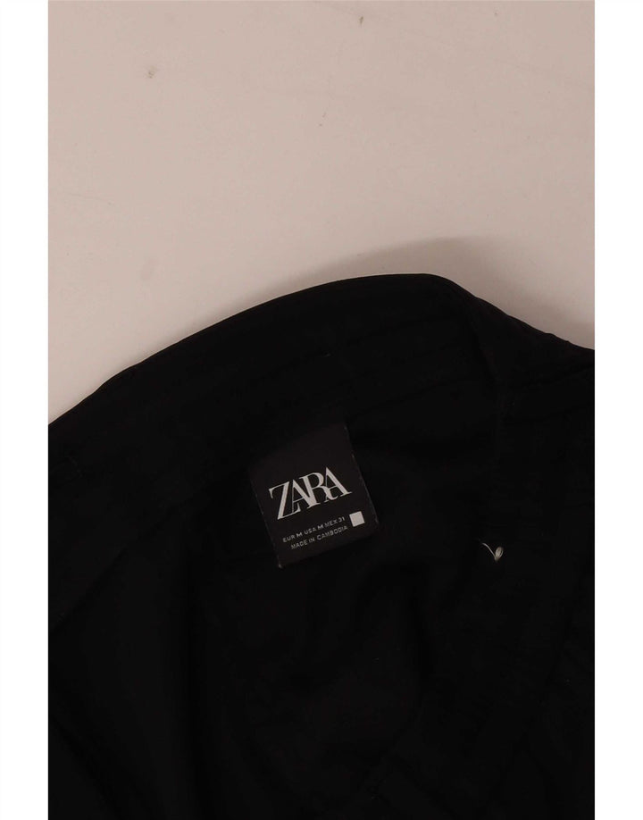 Zara ženske ravne chino hlače srednje veličine W31 L28 crne