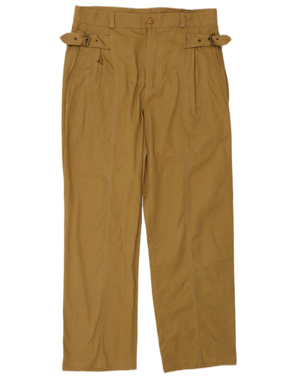 Vintage muške ravne chino hlače W30 L28 bež