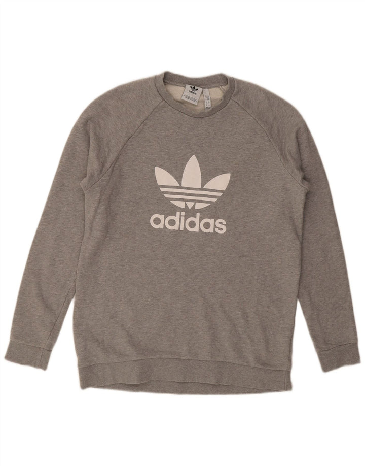 Adidas muška majica s grafičkim motivima srednje sivi pamuk