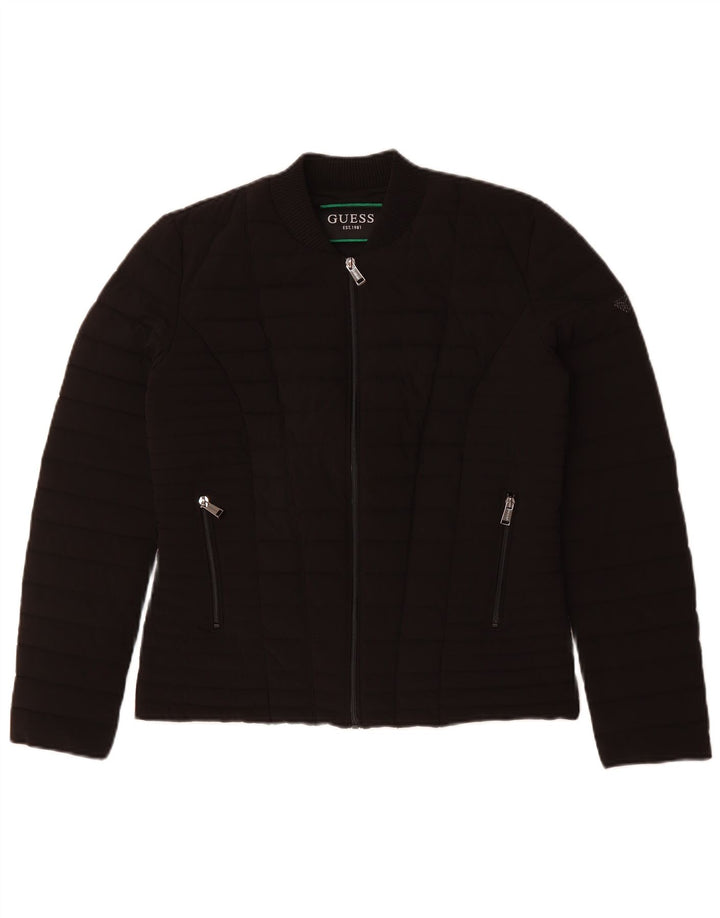 Guess ženska podstavljena jakna UK 12 srednje crni poliester