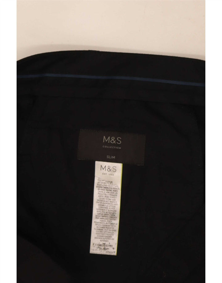 Marks & Spencer muške uske hlače W34 L32 crne