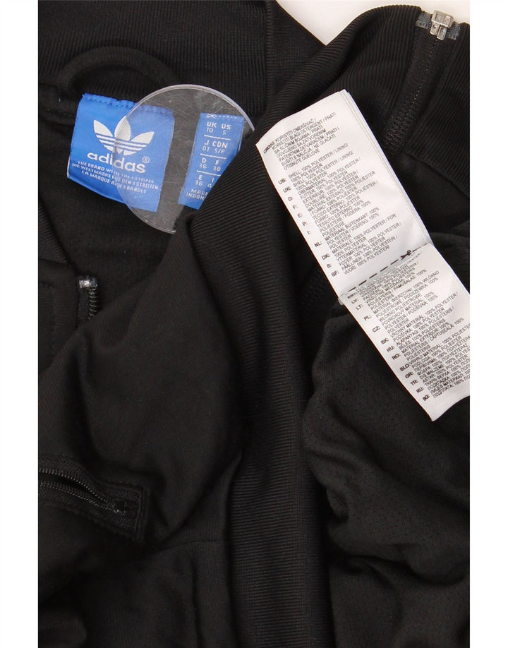 ADIDAS ženska gornja jakna s grafičkim motivima UK 10, mali crni poliester