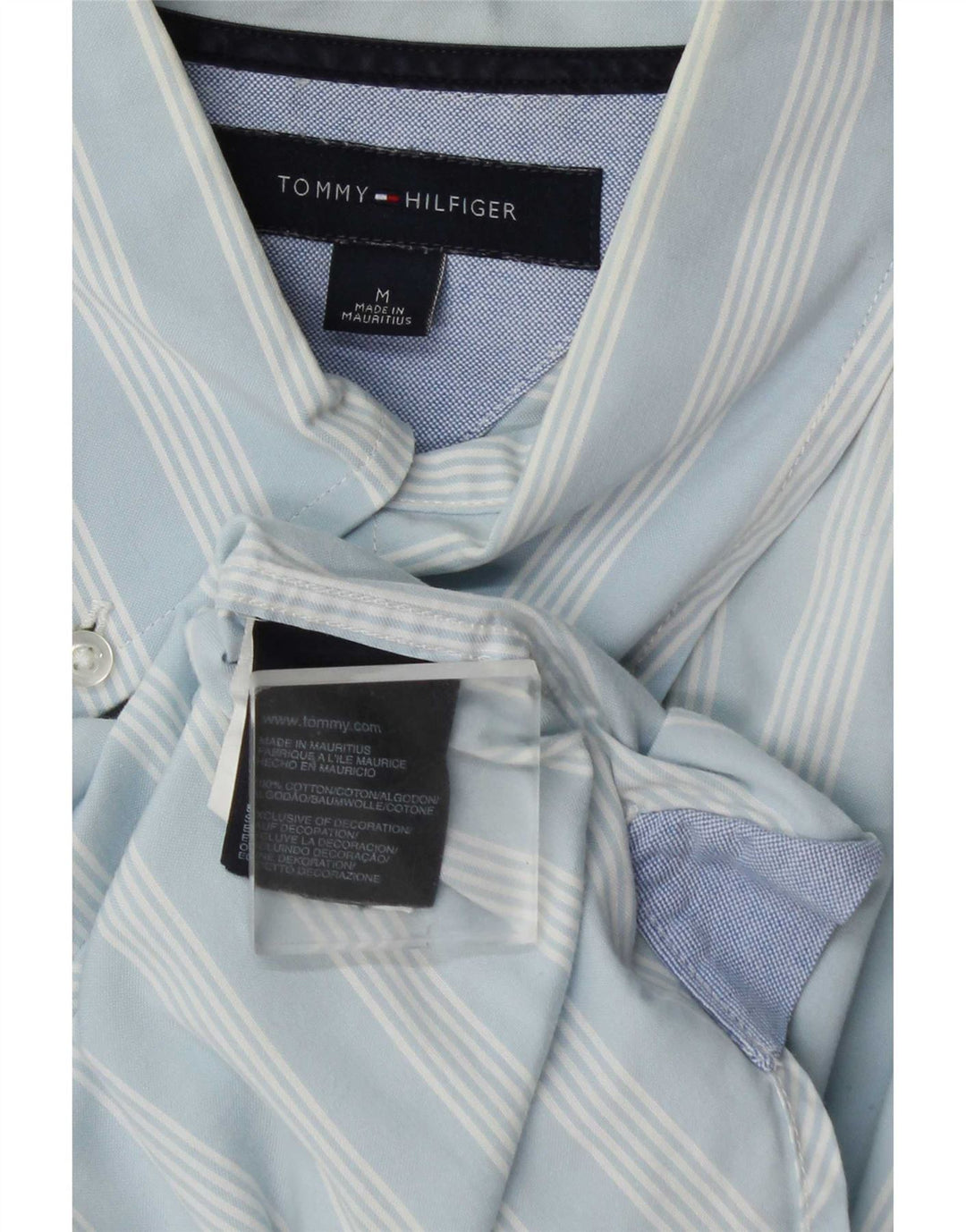 Tommy Hilfiger muška košulja, pamuk na srednje plave pruge