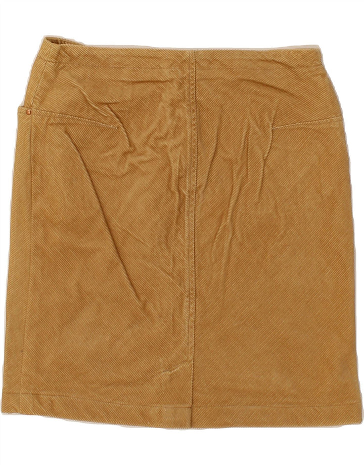 STEFANEL Womens Corduroy Skirt IT 44 Medium W30 Beige Vintage Stefanel and Second-Hand Stefanel from Messina Hembry 