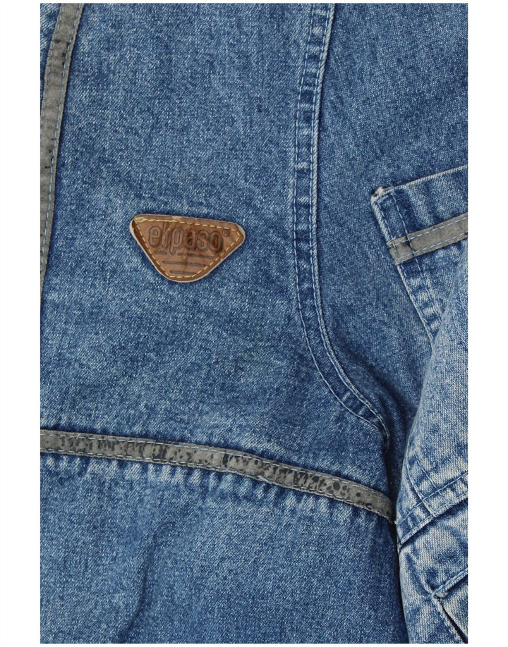 VINTAGE muška traper šerpa jakna UK 42 XL plava