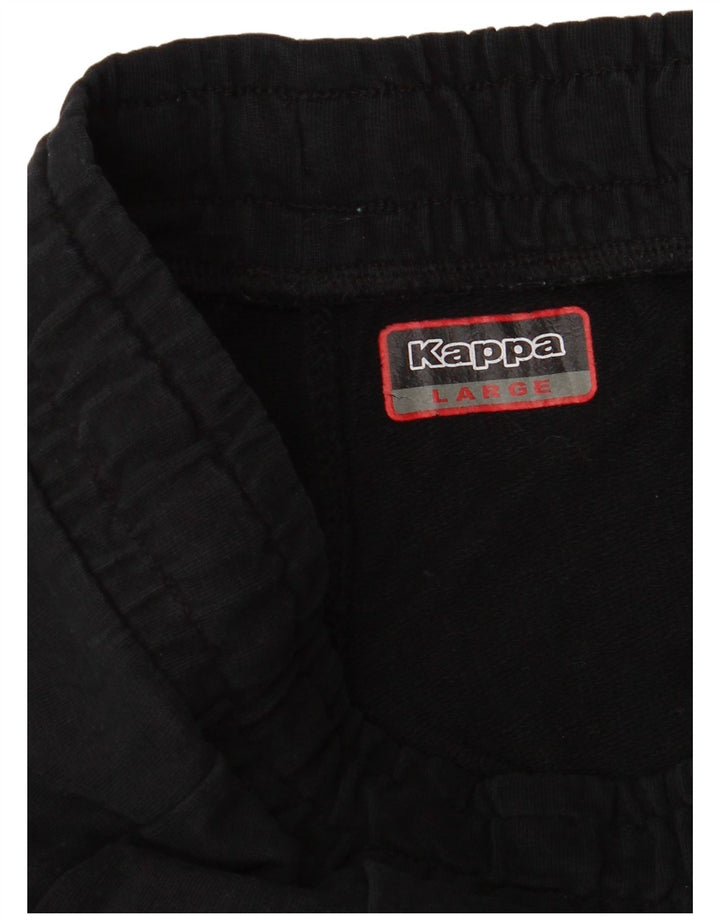 Kappa Ženska trenirka Hlače Joggers Large Black Pamuk