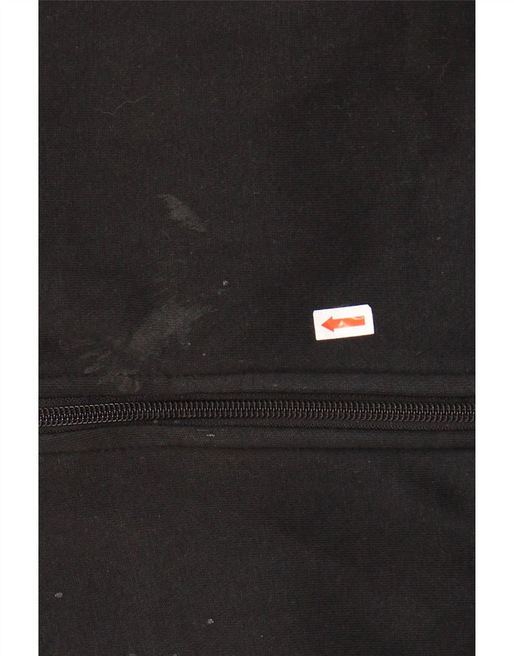 NIKE muški pulover s kapuljačom na patentni zatvarač veliki crni pamuk