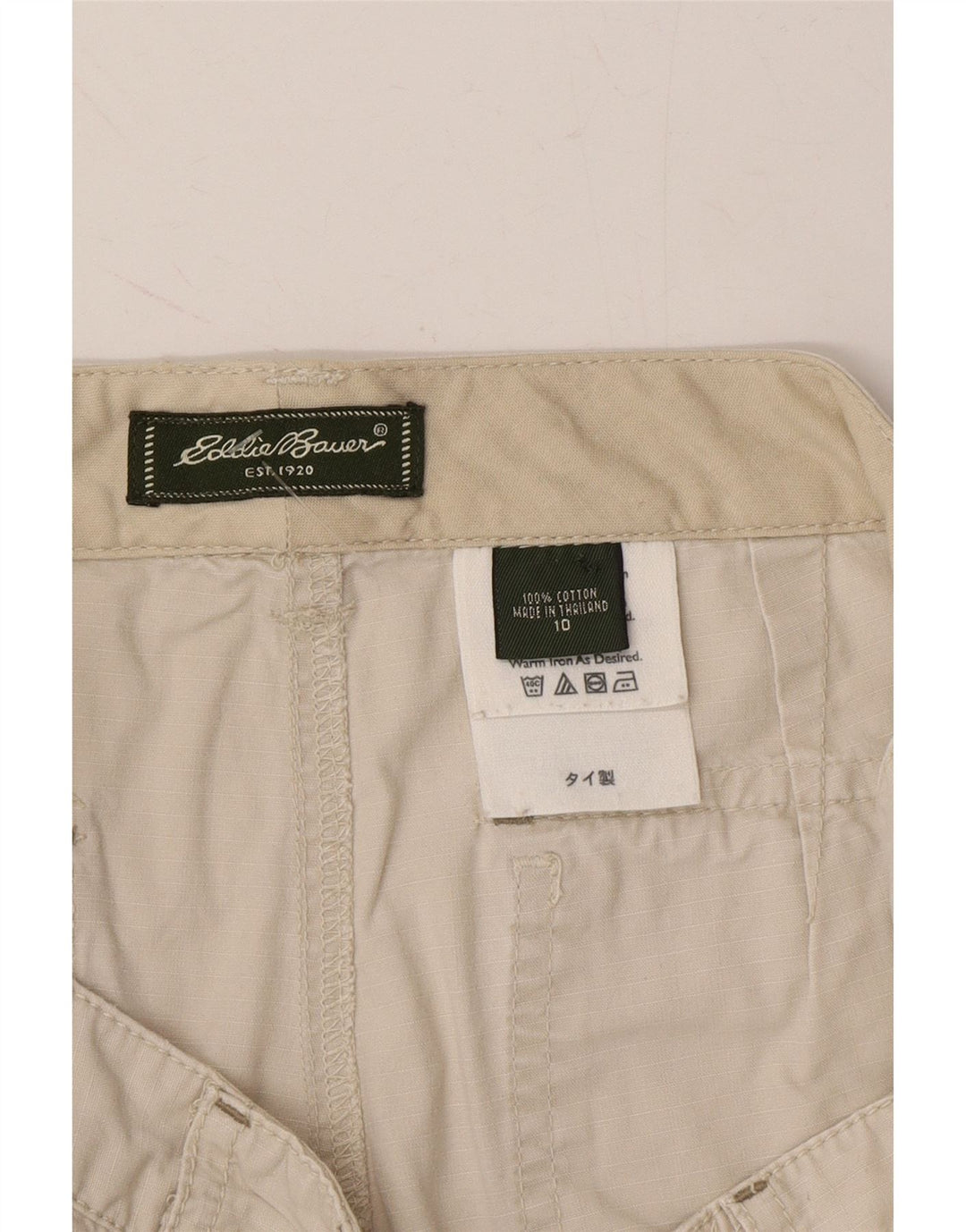 EDDIE BAUER Womens Cargo Shorts US 10 Large W32 Grey Cotton Vintage Eddie Bauer and Second-Hand Eddie Bauer from Messina Hembry 